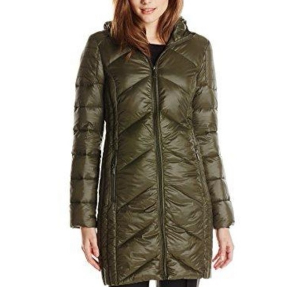 Bcbgeneration Hooded Puffer Down Packable Jacket - image 1